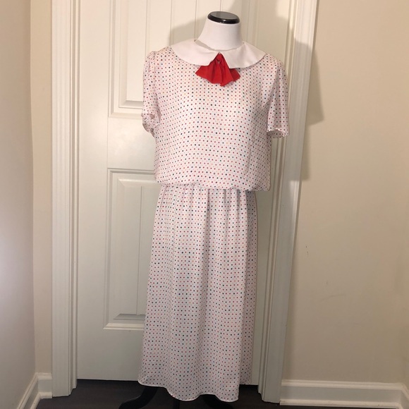 COPY - Vintage Joy Gordon Vintage Dress  Blouson Collar. - Picture 2 of 11